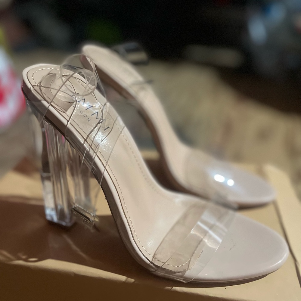 Simmi London clear block heels